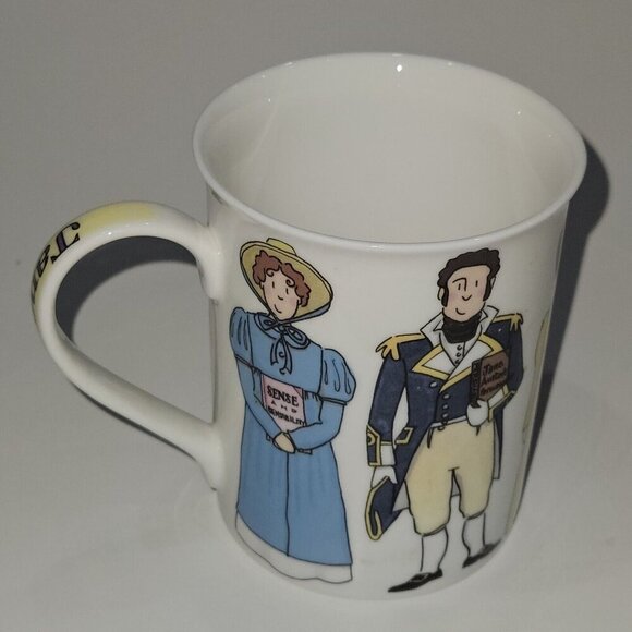 Jane Austen Book Characters Mug Coffee Cup Alison Gardiner Fine Bone China Darcy - Picture 5 of 13